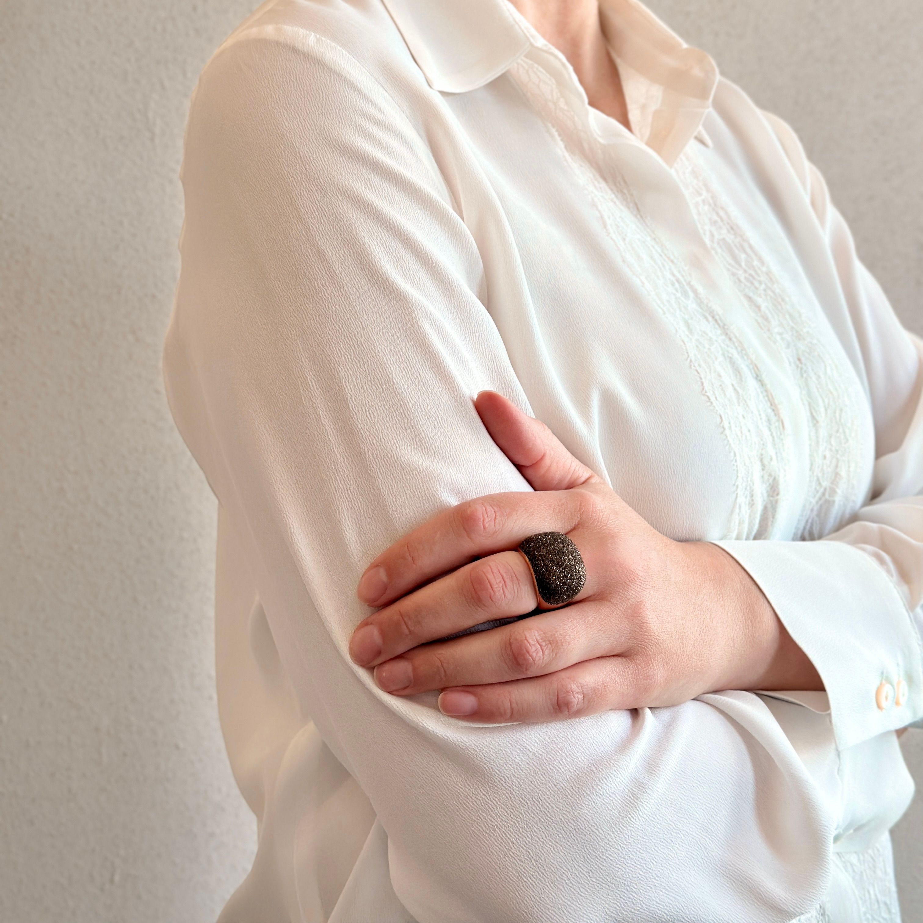 PESAVENTO ANELLO PIENO POLVERE DI SOGNI BRONZO