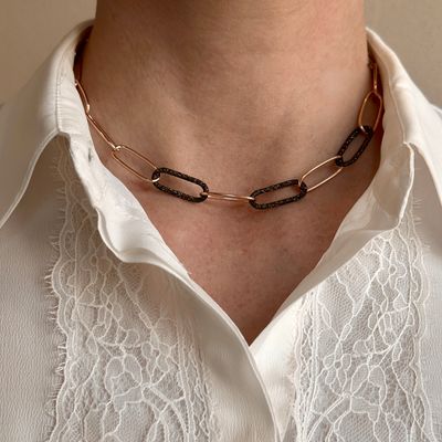 PESAVENTO GIROCOLLO A CATENA CON POLVERE DI SOGNI BRONZO PESAVENTO GIROCOLLO A CATENA CON POLVERE DI SOGNI BRONZO