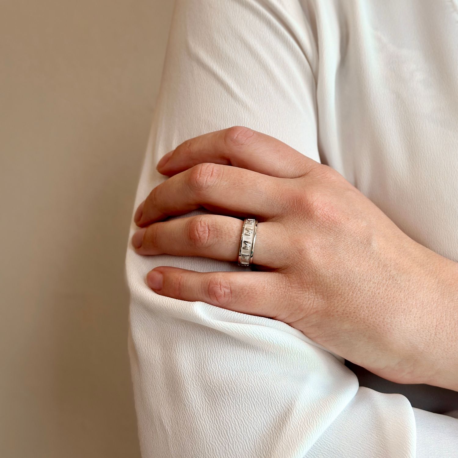 DECEM ORO BIANCO 9 KT CON BRILLANTINI TUUM