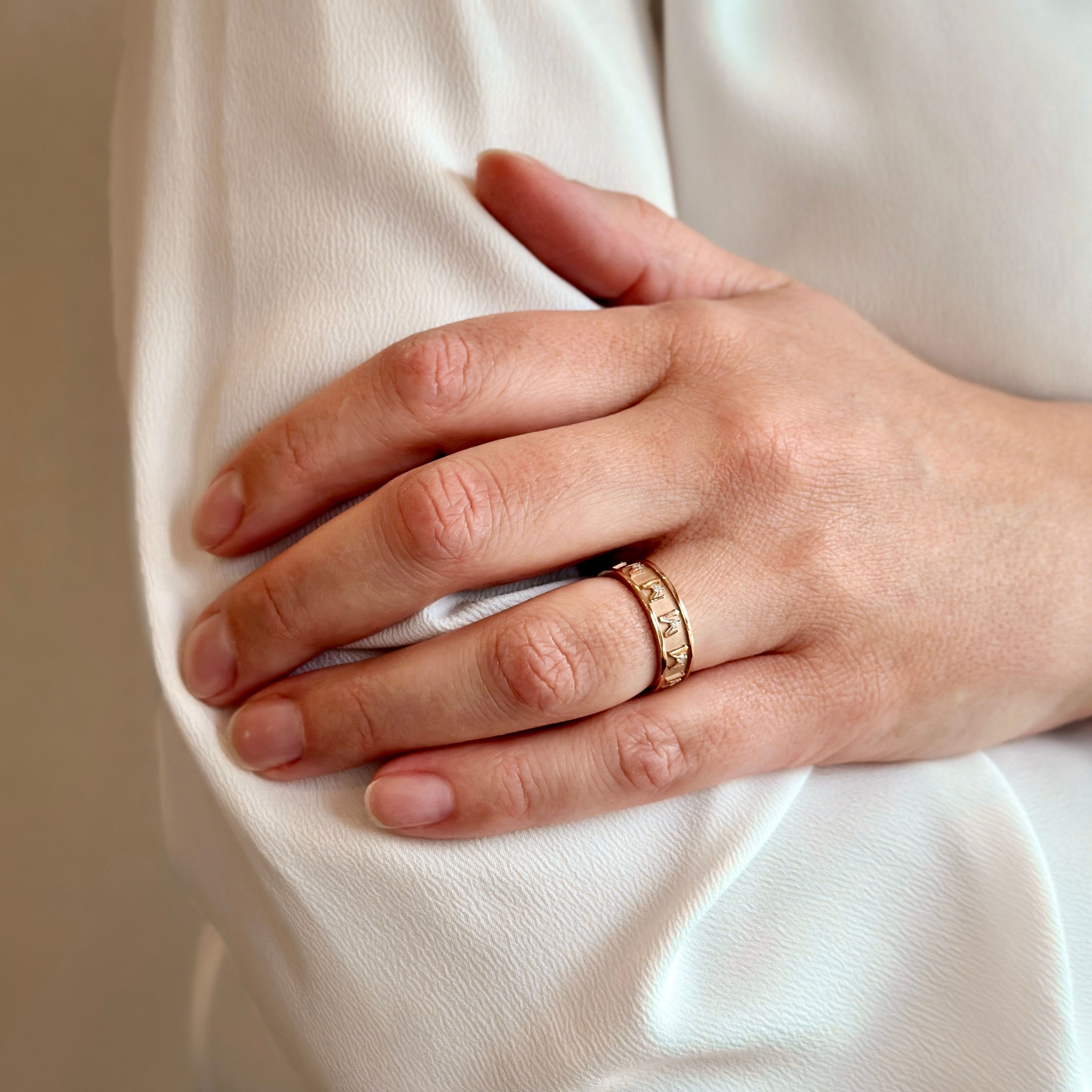 TUUM ANELLO DECEM ORO ROSA 9 KT CON BRILLANTI