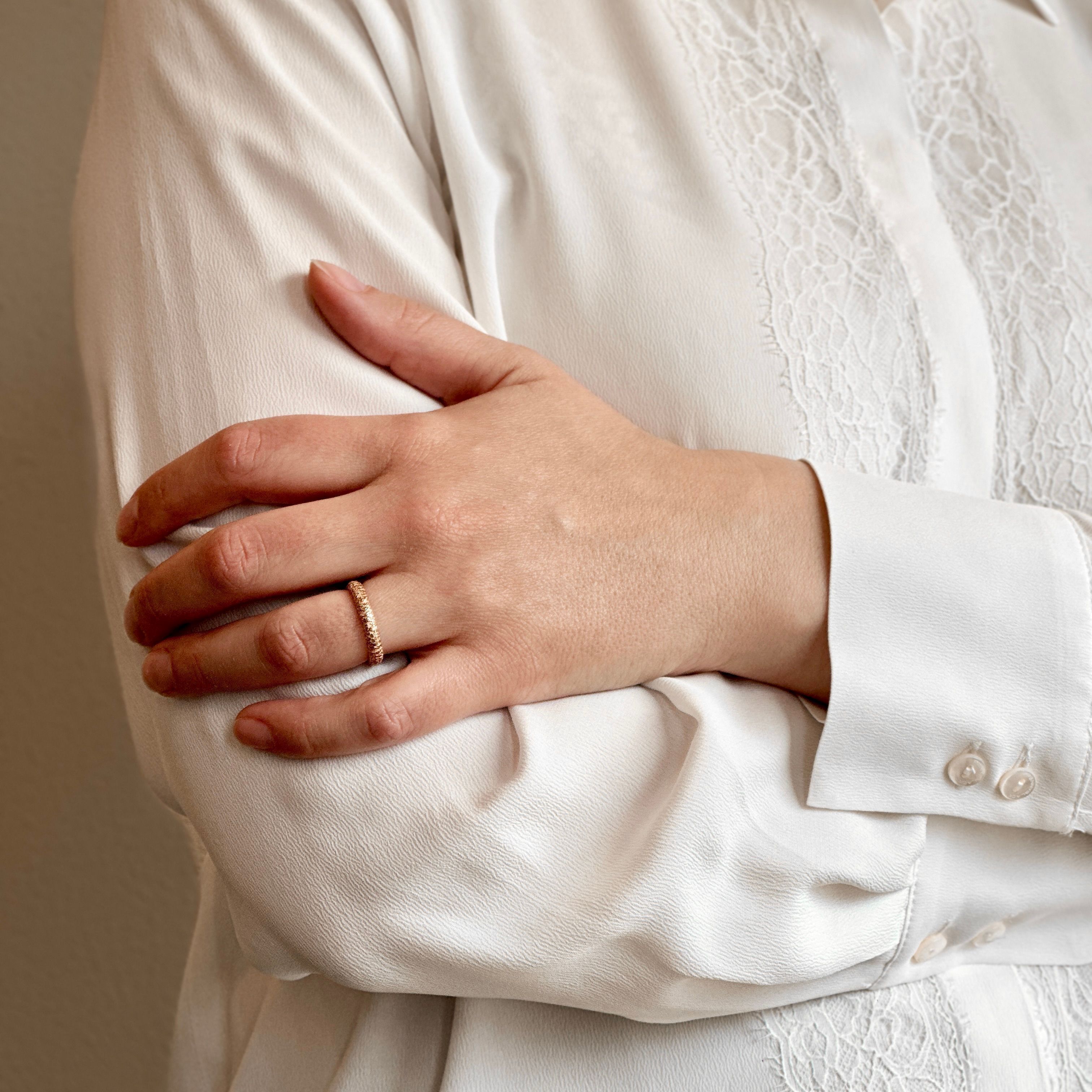 TUUM ANELLO LA FEDE ORO ROSA 9 KT