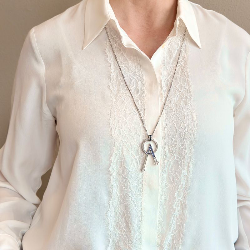 TUUM COLLANA ANGELO MAGNUM AG 925 RODIATO E ZAFFIRI TUUM COLLANA ANGELO MAGNUM AG 925 RODIATO E ZAFFIRI