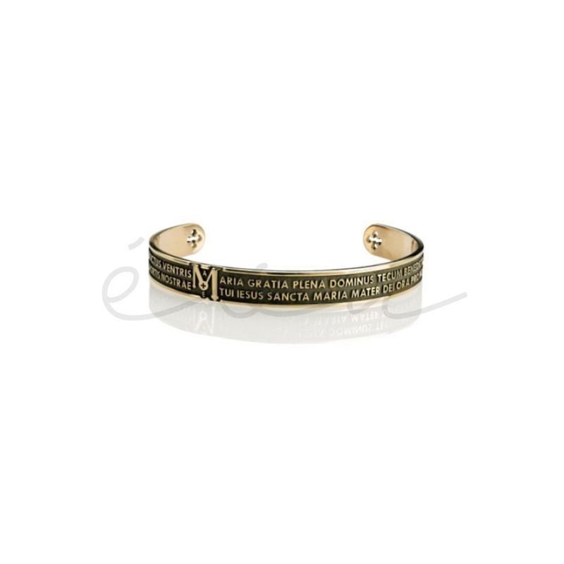 TUUM BRACCIALE RIGIDO AVE MARIA TUAM AG 925 BRONZATO TUUM BRACCIALE RIGIDO AVE MARIA TUAM AG 925 BRONZATO