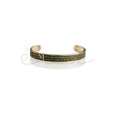 TUUM BRACCIALE RIGIDO AVE MARIA TUAM AG 925 BRONZATO