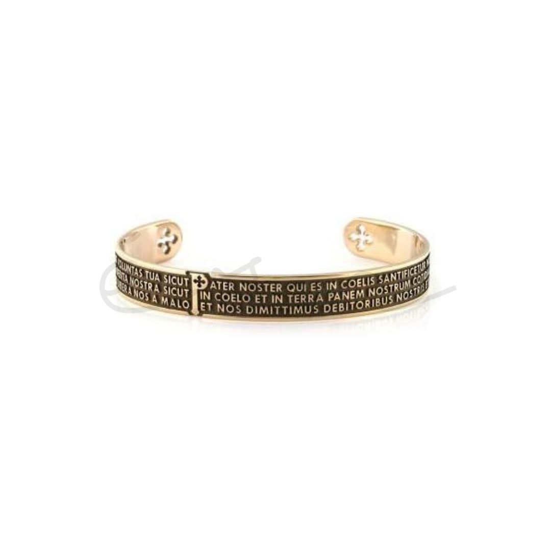 TUUM BRACCIALE RIGIDO PADRE NOSTRO ORIGINE AG 925 BRONZATO