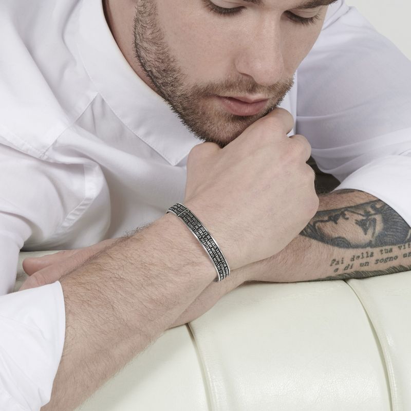 TUUM BRACCIALE RIGIDO PADRE NOSTRO ORIGINE AG 925 BRUNITO TUUM BRACCIALE RIGIDO PADRE NOSTRO ORIGINE AG 925 BRUNITO
