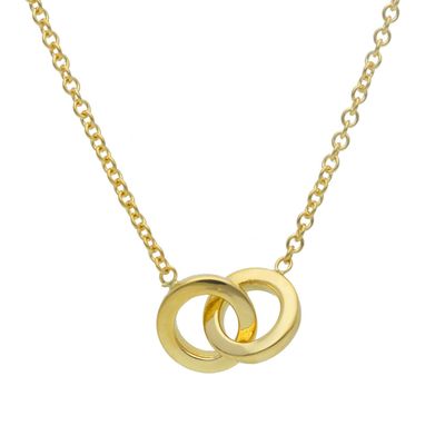 GIROCOLLO IN ORO GIALLO 18KT CON CATENE INTRECCIATE