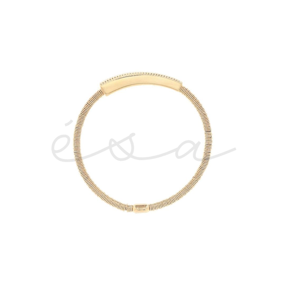 PESAVENTO BRACCIALE DORATO ELASTICO PIXEL