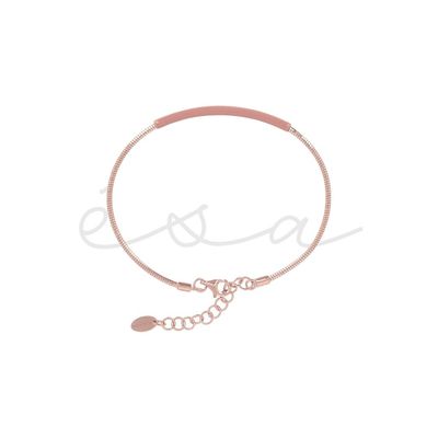 PESAVENTO BRACCIALE CON PLACCA SMALATATA ROSA SCURO MOCHA MOUSSE PESAVENTO BRACCIALE CON PLACCA SMALATATA ROSA SCURO MOCHA MOUSSE