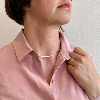 PESAVENTO COLLANA  SMALTATA ROSA CHIARO MOCHA MOUSSE