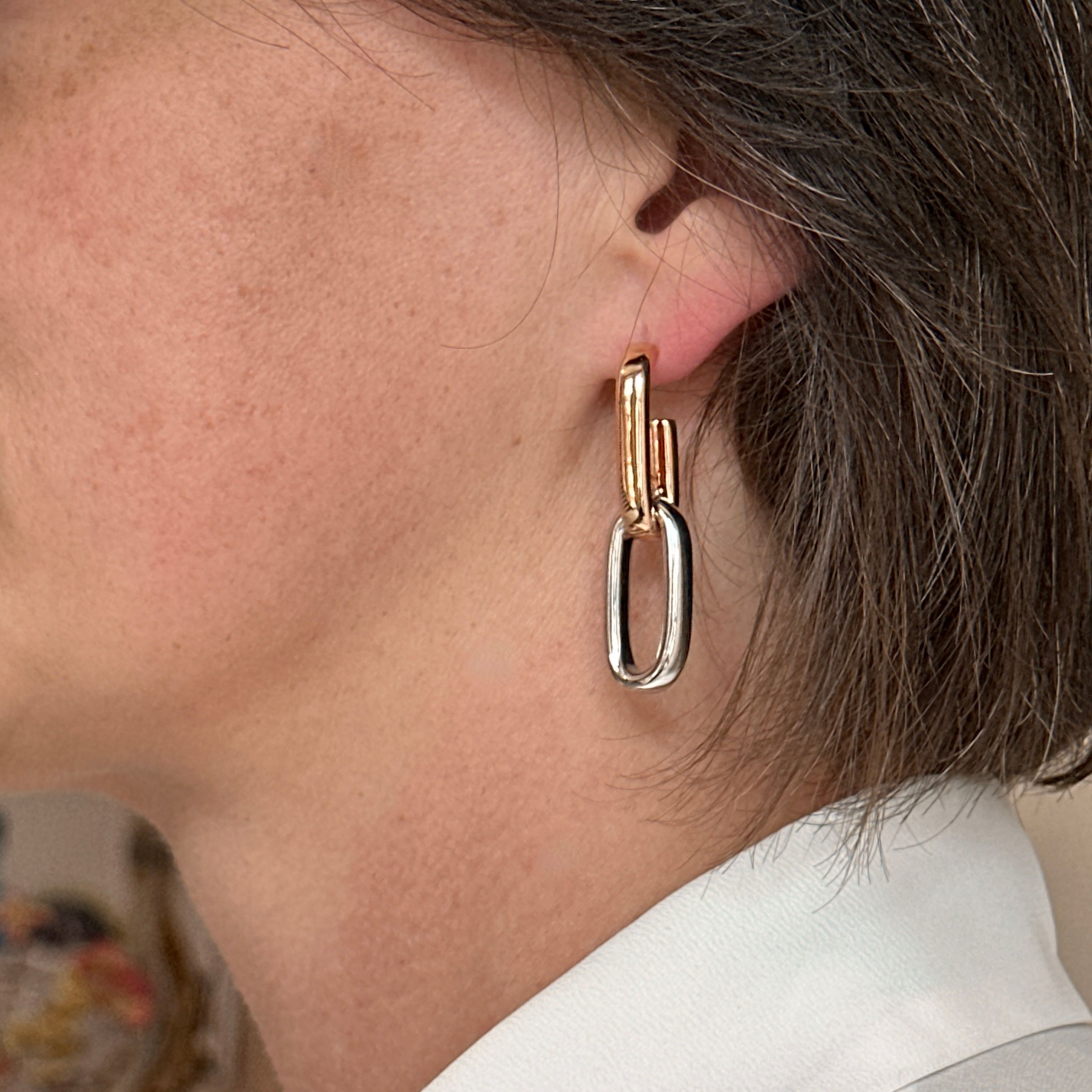 PESAVENTO ORECCHINI FOREVER CHIC IN ARGENTO 925 RODIO ROSA