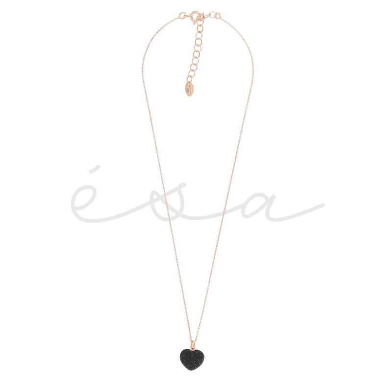 PESAVENTO GIROCOLLO CON PENDENTE CUORICINO POLVERE DI SOGNI NERA