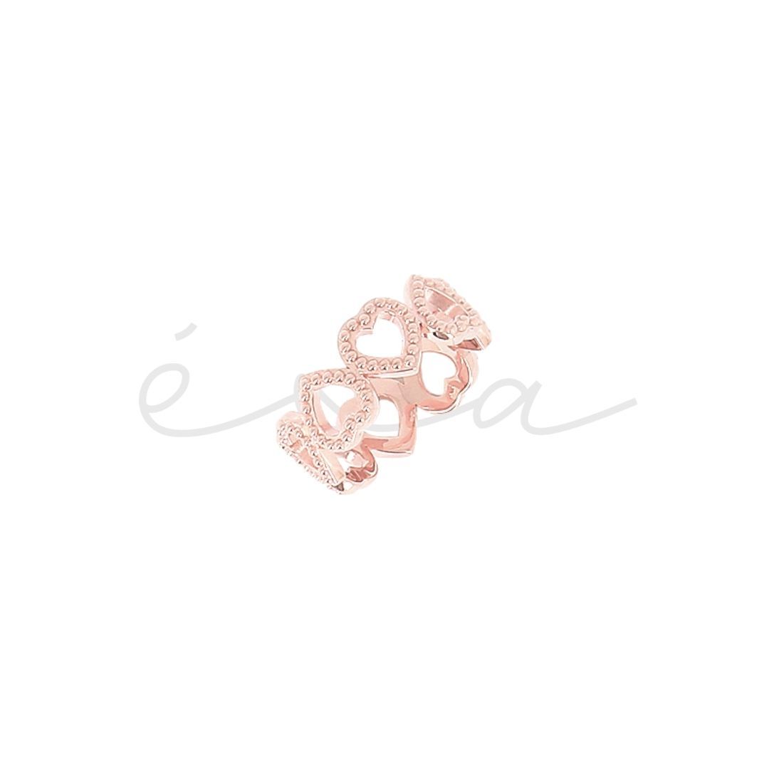PESAVENTO ANELLO ROSATO CUORICINI PIXEL