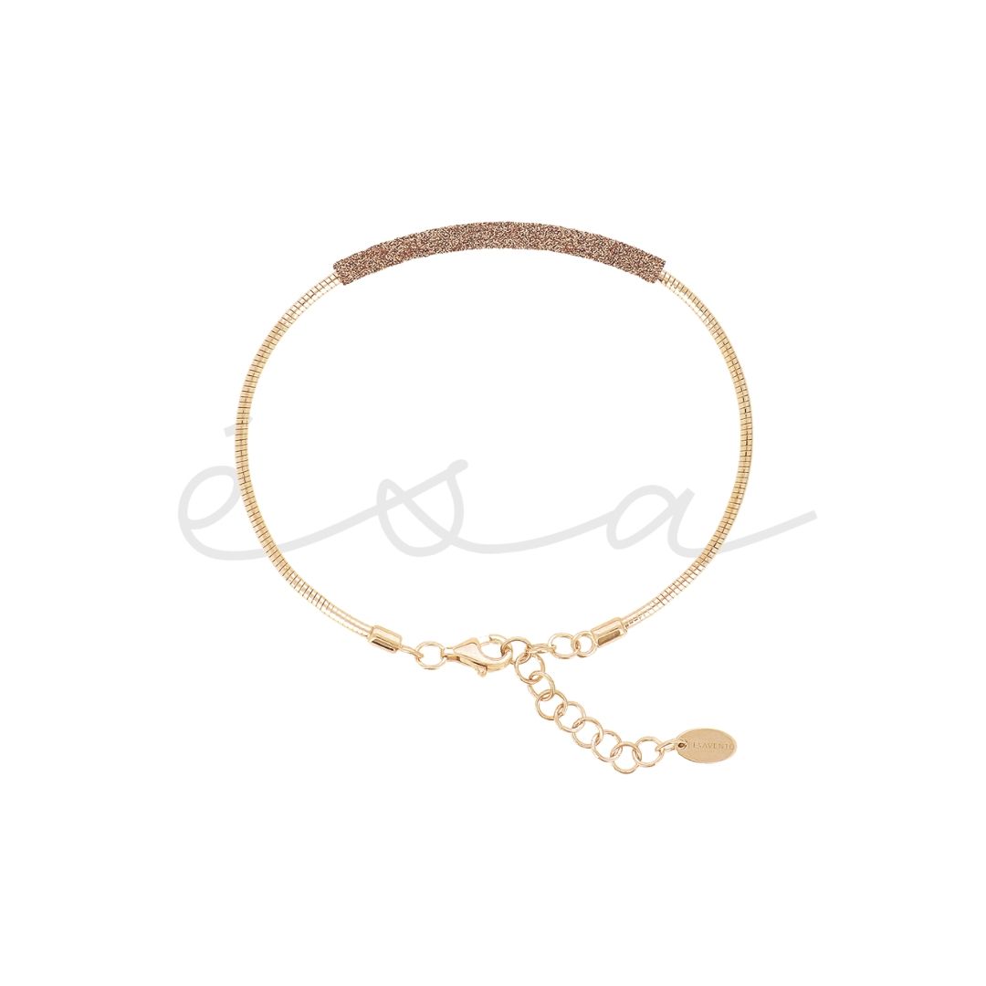 PESAVENTO BRACCIALE RIGIDO POLVERE DI SOGNI GIALLO NARDÒ