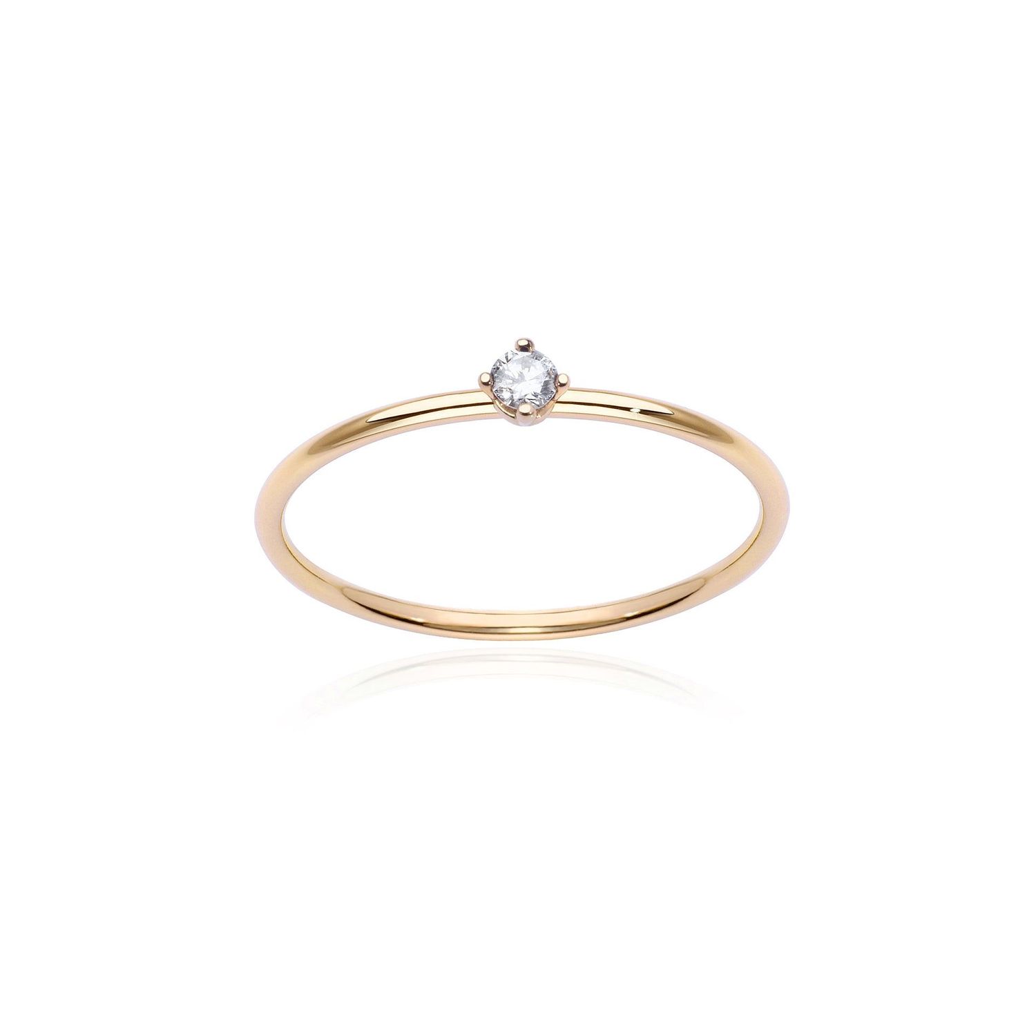 BURATO ANELLO SOLITARIO CON DIAMANTE