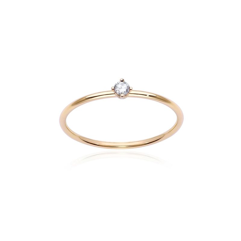 BURATO ANELLO SOLITARIO CON DIAMANTE