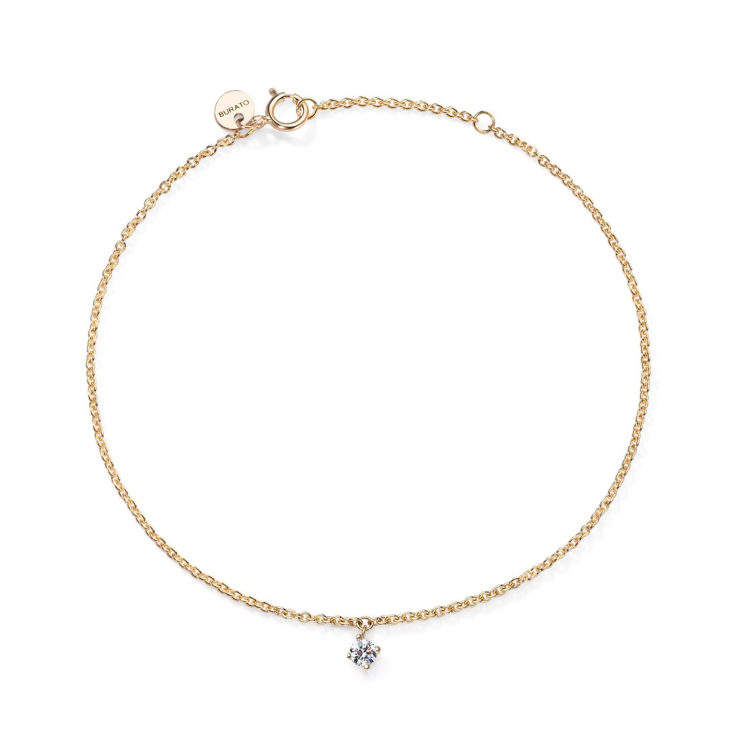 BURATO COLLANA WHITE SOLITAIRE YELLOW M