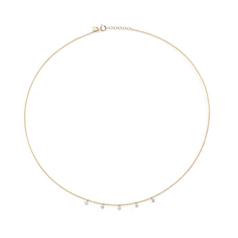 BURATO COLLANA MULTI WHITE SOLITAIRE YELLOW