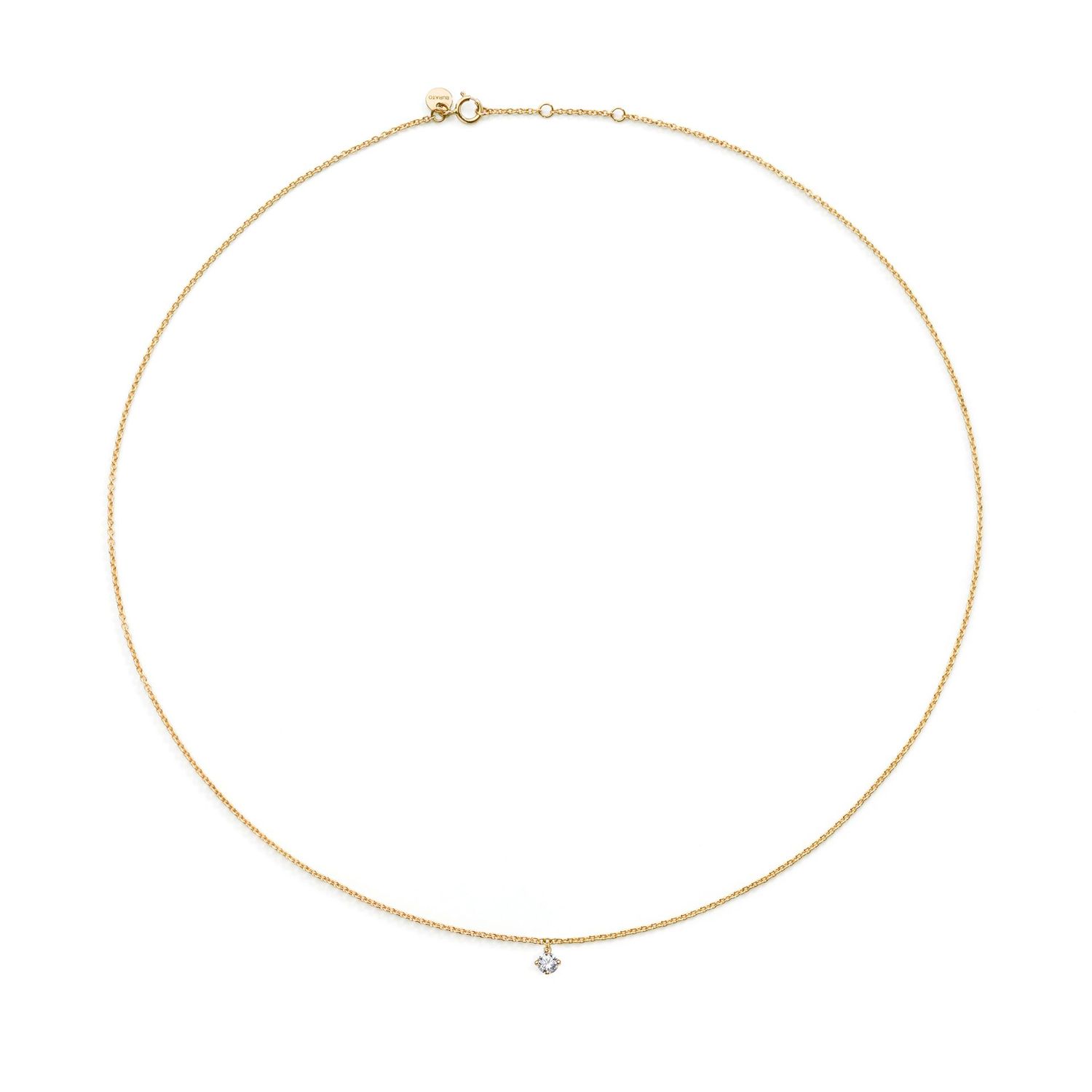 BURATO COLLANA XL WHITE SOLITAIRE YELLOW