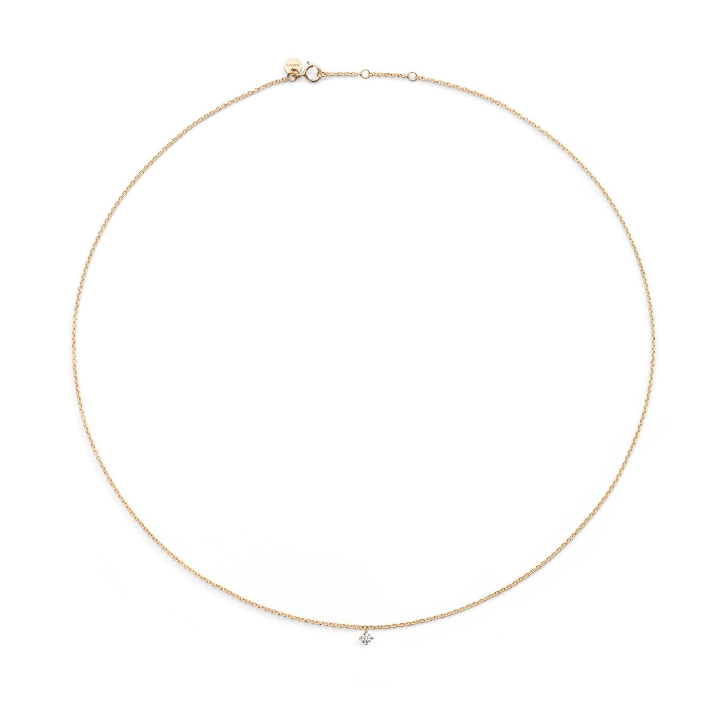 BURATO COLLANA WHITE SOLITAIRE YELLOW M