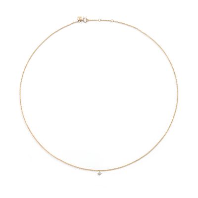 BURATO COLLANA WHITE SOLITAIRE YELLOW M