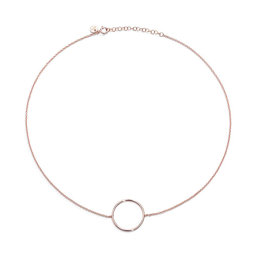 BURATO COLLANA CIRCLE ORO ROSA