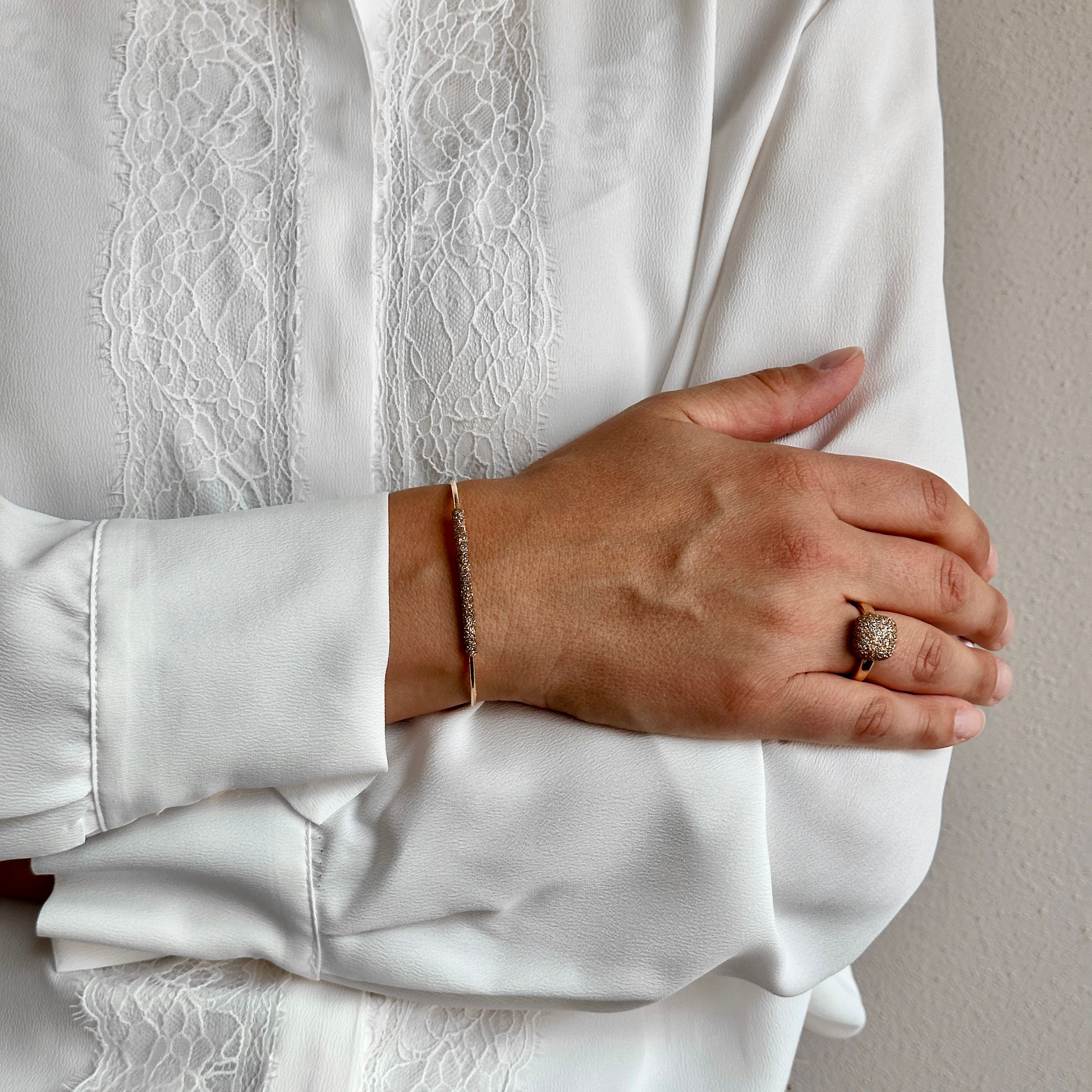 PESAVENTO SET BRACCIALE & ANELLO POLVERE DI SOGNI GIALLO NARDÒ