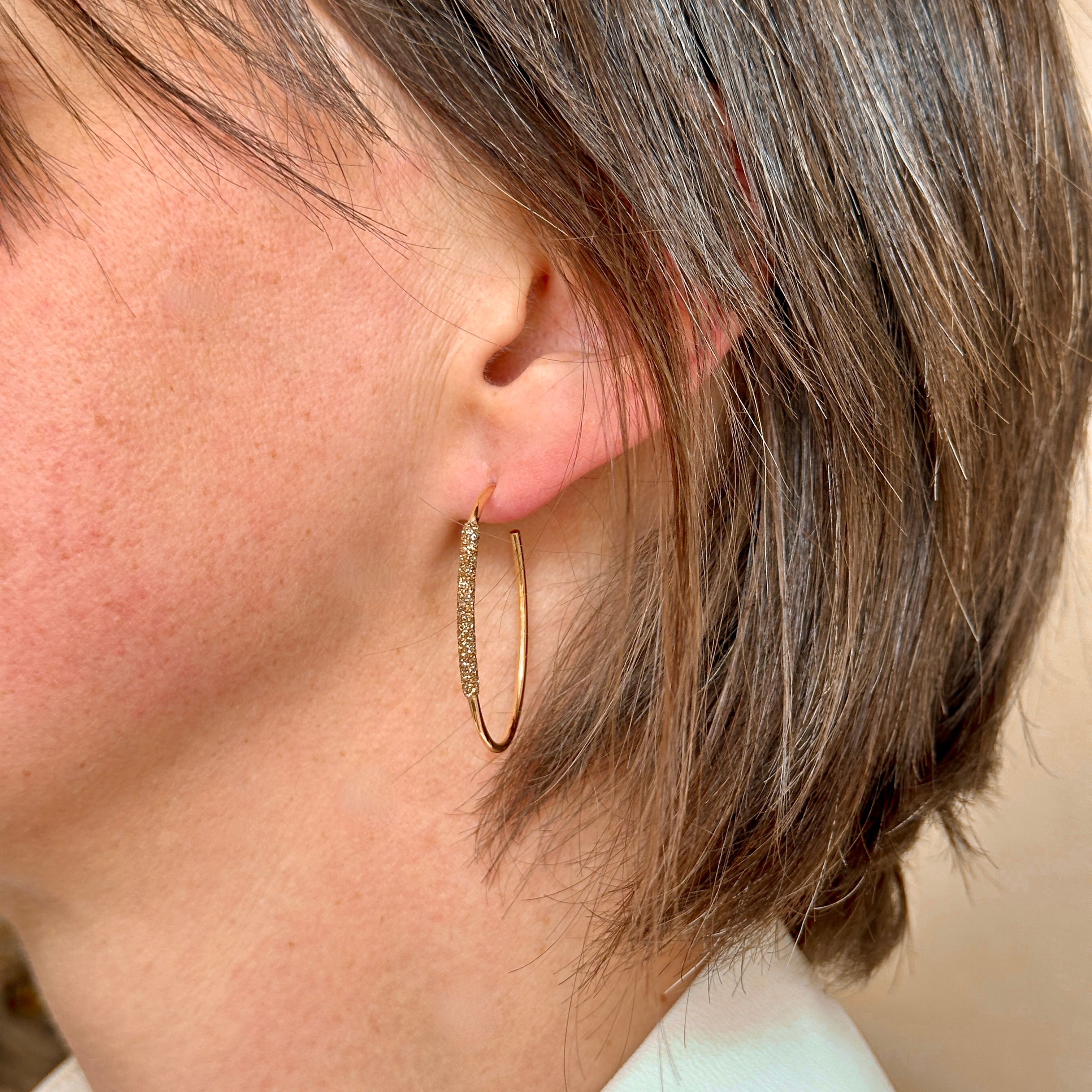 PESAVENTO ORECCHINI SEMICERCHIO POLVERE DI SOGNI GIALLO NARDÒ