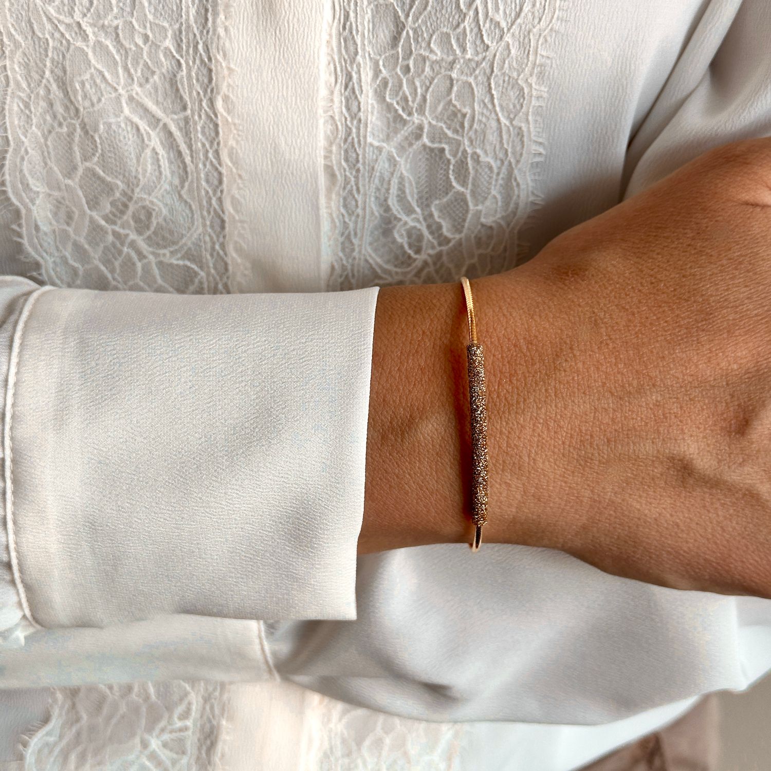 PESAVENTO BRACCIALE RIGIDO POLVERE DI SOGNI GIALLO NARDÒ