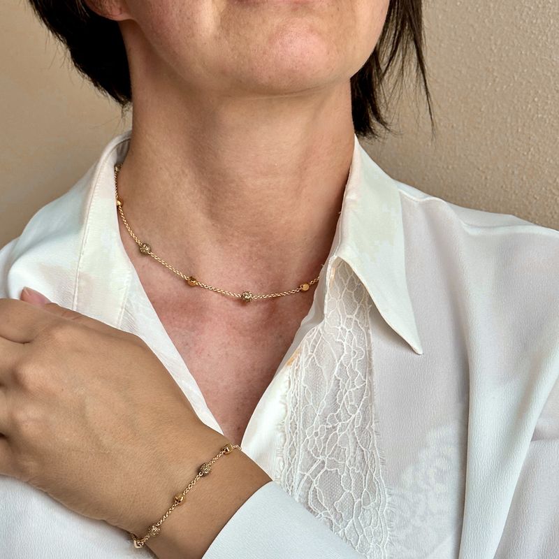 PESAVENTO SET COLLANA & BRACCIALE POLVERE DI SOGNI GIALLO NARDÒ PESAVENTO SET COLLANA & BRACCIALE POLVERE DI SOGNI GIALLO NARDÒ