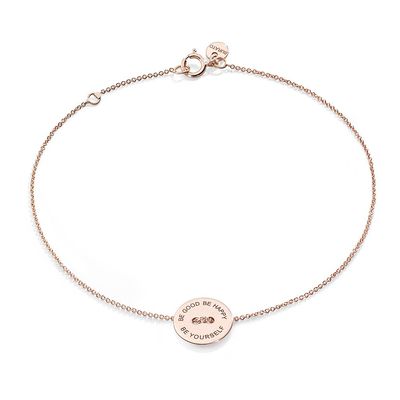 BURATO BRACCIALE BE GOOD BE HAPPY ORO ROSA