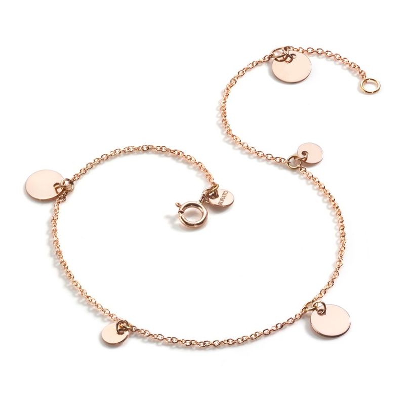 BURATO BRACCIALE MULTI PAILETTES ORO ROSA BURATO BRACCIALE MULTI PAILETTES ORO ROSA