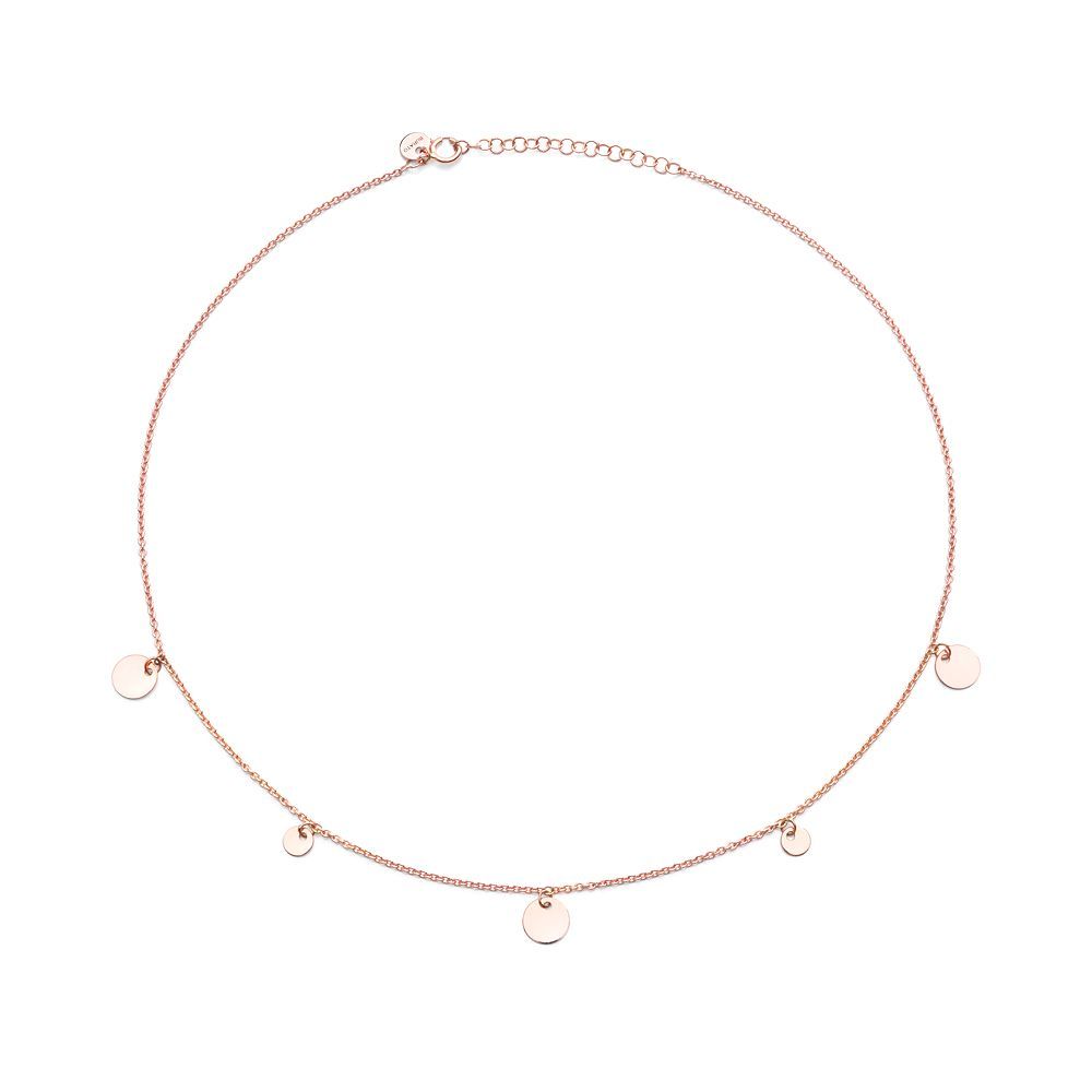 BURATO COLLANA MULTI PAILETTES ORO ROSA