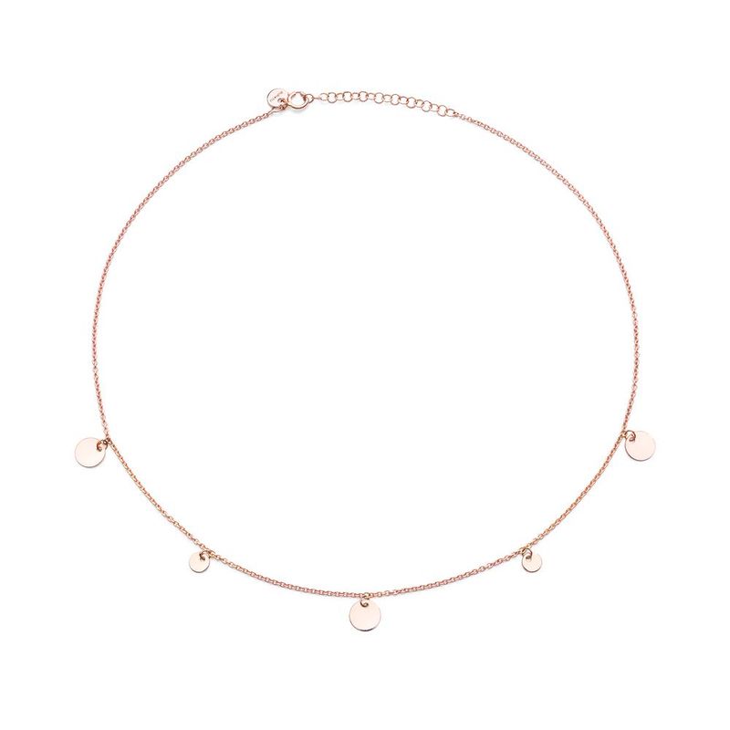 BURATO COLLANA MULTI PAILETTES ORO ROSA BURATO COLLANA MULTI PAILETTES ORO ROSA
