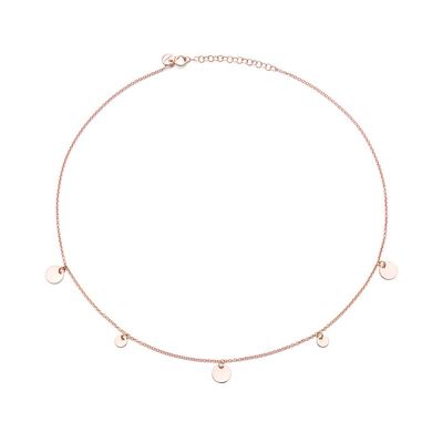 BURATO COLLANA MULTI PAILETTES ORO ROSA