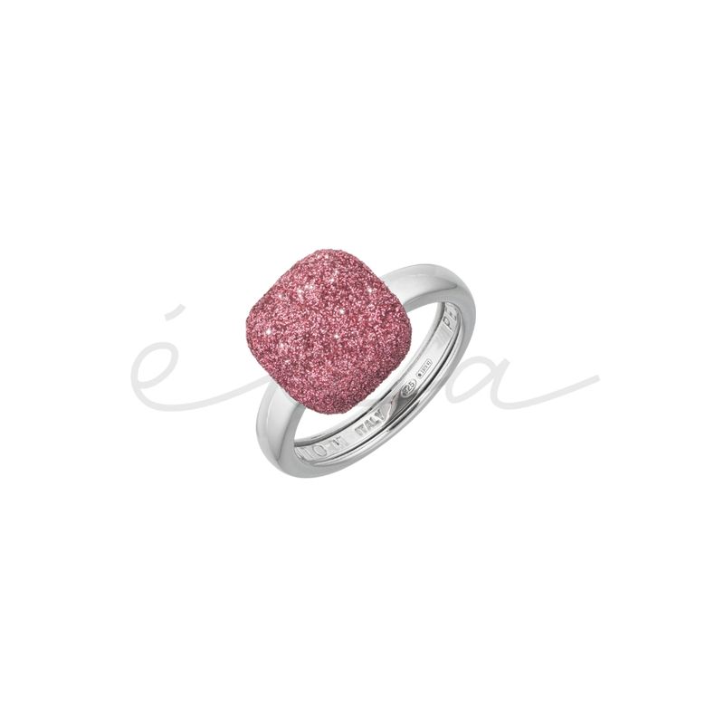 PESAVENTO ANELLO POLVERE DI SOGNI ROSA JAIPUR QUADRATINO