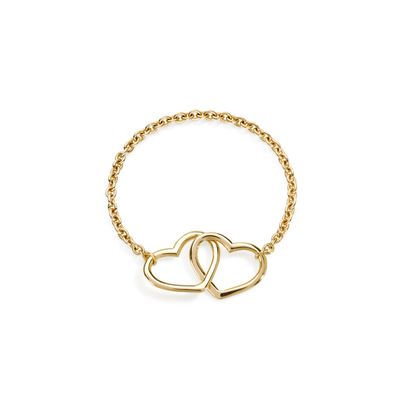 BURATO ANELLO SOFT TWO HEARTS ORO GIALLO