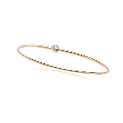 BURATO BRACCIALE RIGIDO BANGLE Y ORO GIALLO E DIAMANTI BURATO BRACCIALE RIGIDO BANGLE Y ORO GIALLO E DIAMANTI