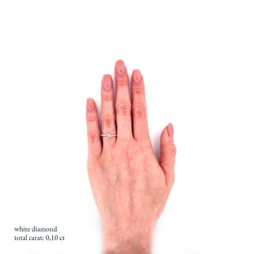 ÉSA ANELLO SOLITARIO CON DIAMANTE MOD. 9785