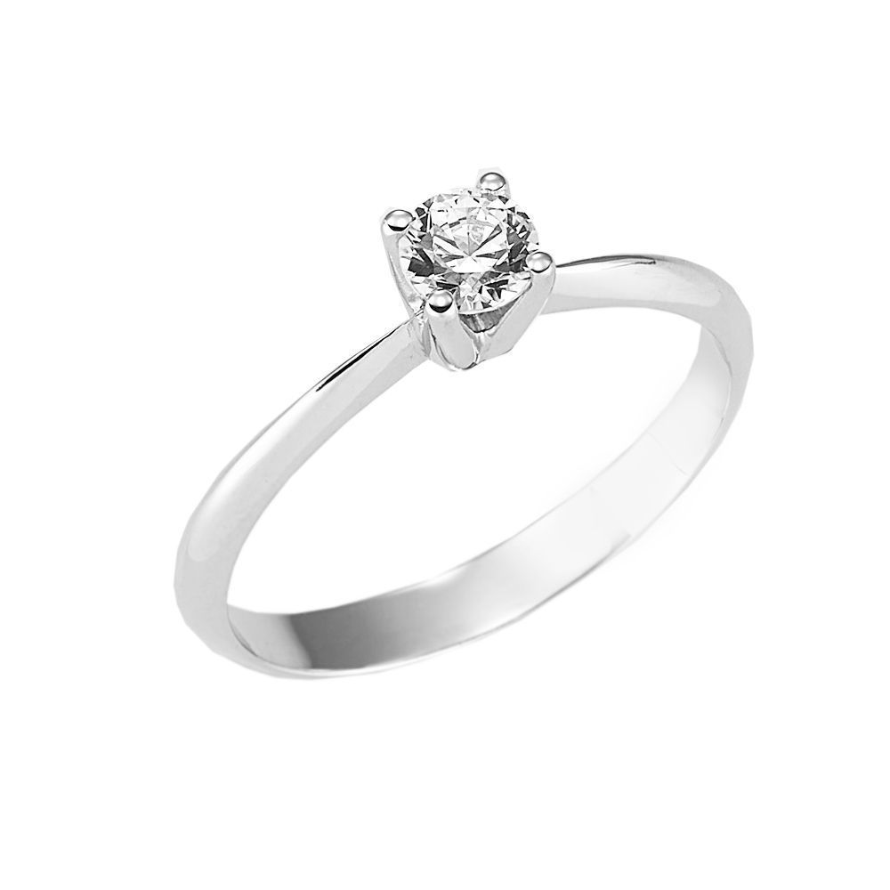 ÉSA ANELLO SOLITARIO CON DIAMANTE MOD. 919