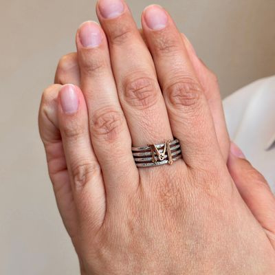 TUUM ANELLO TUAM X ARG 925 E ORO ROSA 9kt.