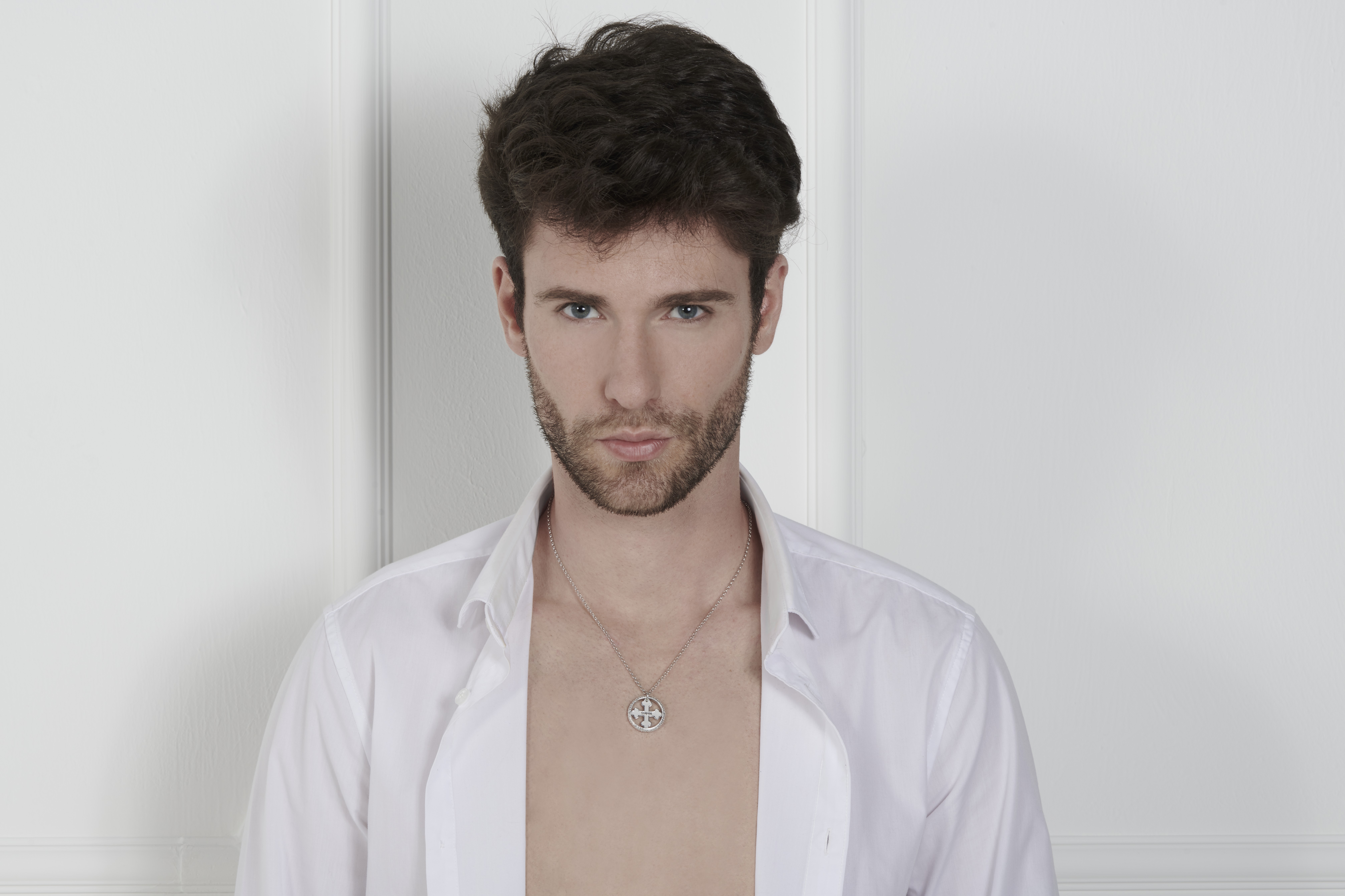 TUUM COLLANA FLORE LUX  AG 925 RODIATO E BRILLANTI NERI