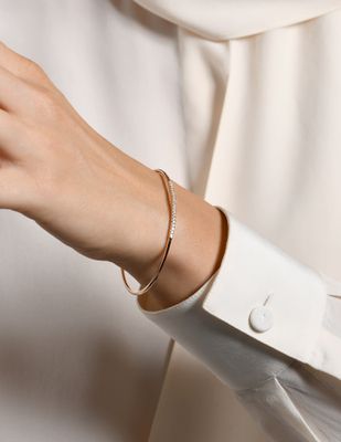 BURATO BRACCIALE ROSE DIAMONDS ORO ROSA E DIAMANTI