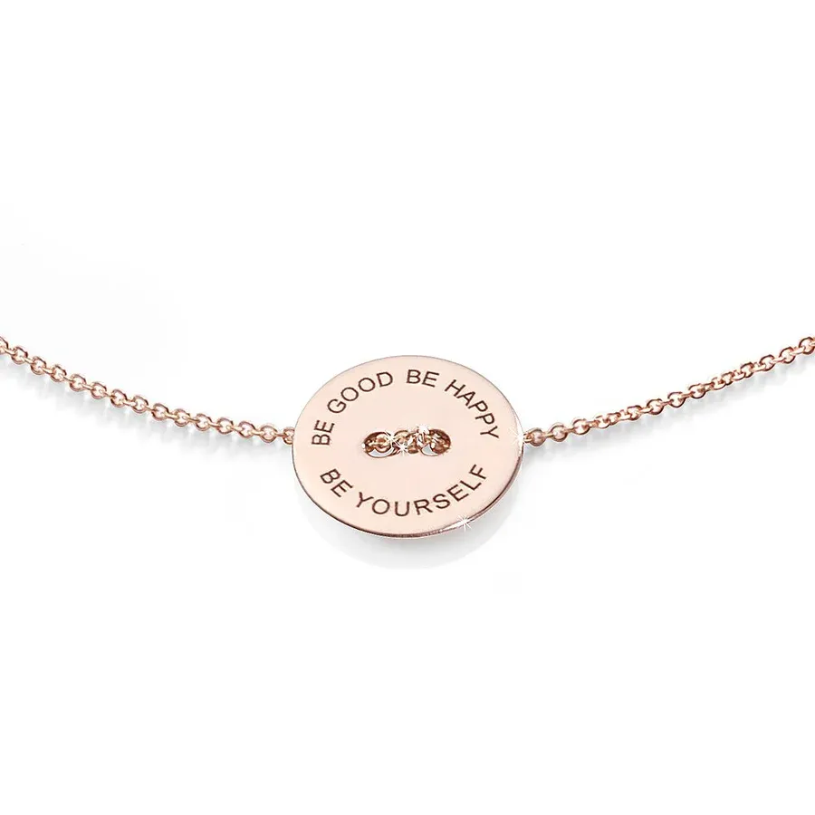 BURATO BRACCIALE BE GOOD BE HAPPY ORO ROSA