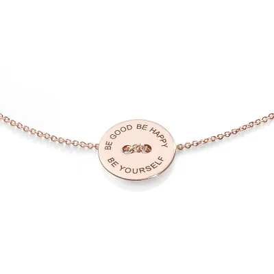 BURATO BRACCIALE BE GOOD BE HAPPY ORO ROSA