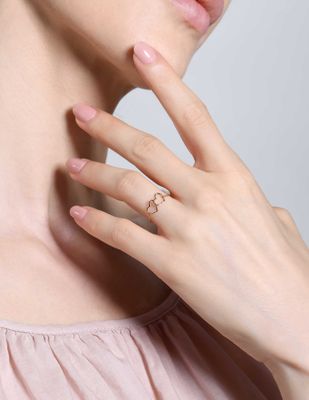 BURATO ANELLO SOFT TWO HEARTS ORO GIALLO