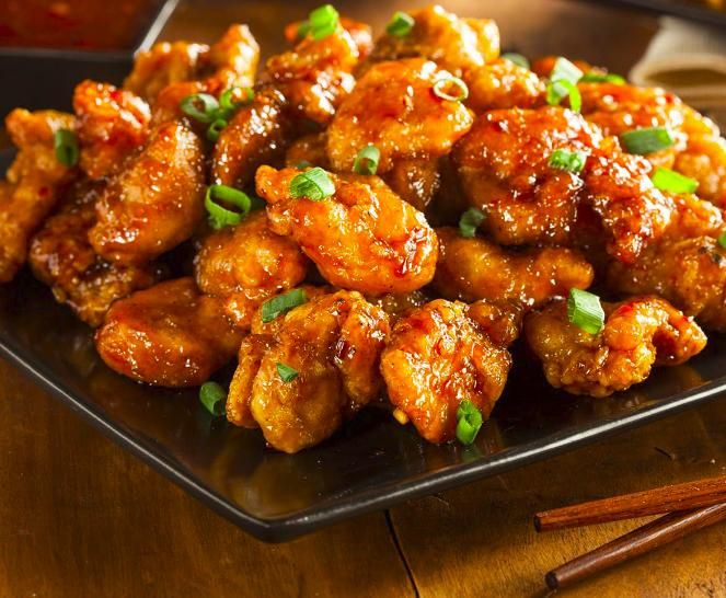Sweet &amp; Sour Chicken on Rice or Chinese noodles