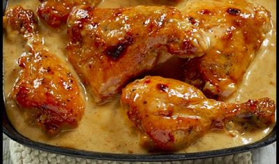 Saucy Mayo Chicken with Vegetables and Rice