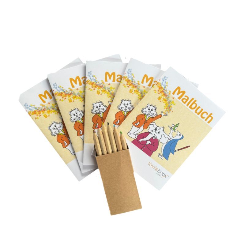 Malbuchset inklusive Malstifte