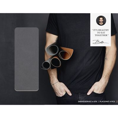 Placemats, rechthoekig, set van 4
